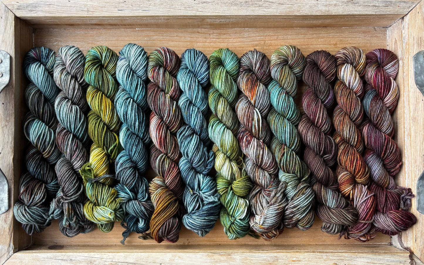 12 Skein Mini Yarn Fade - Squishy Sock Base