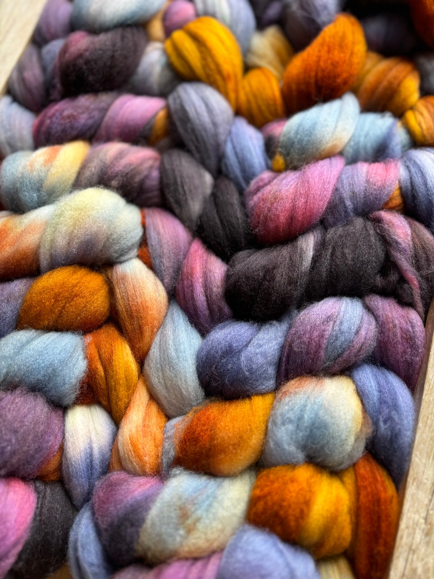 Flicker and Flame - 100 grams of Spinning Fibre