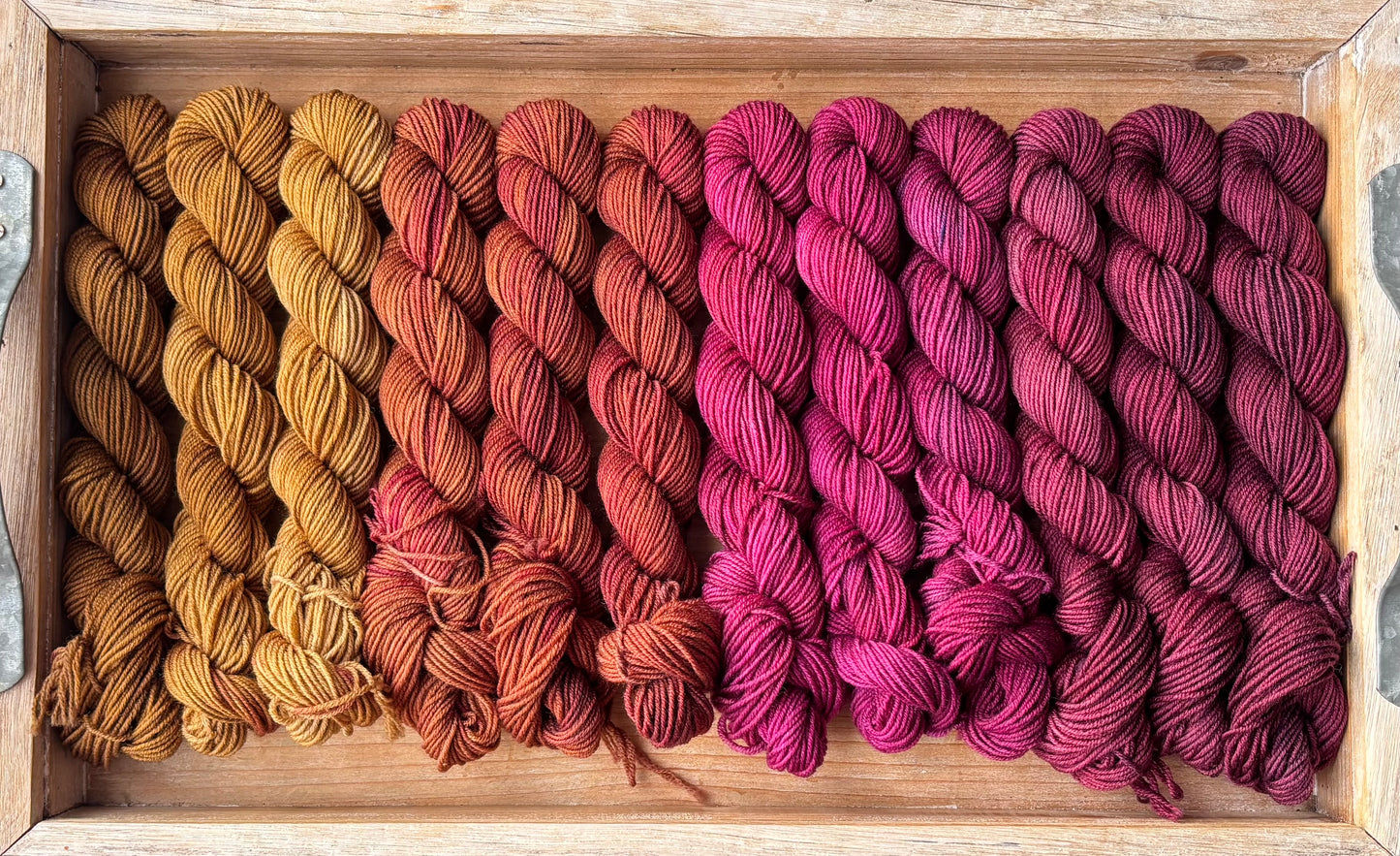 12 Skein Mini Yarn Fade - Squishy Sock Base