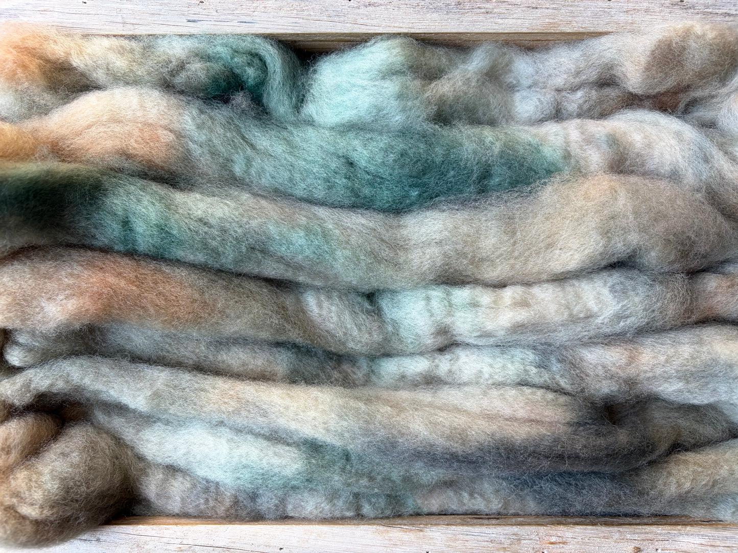 Bluefaced Leicester Wool - 26 Micron - One of a Kind Batch - 100 grams of Spinning Fibre - Hand Dyed Combed Top
