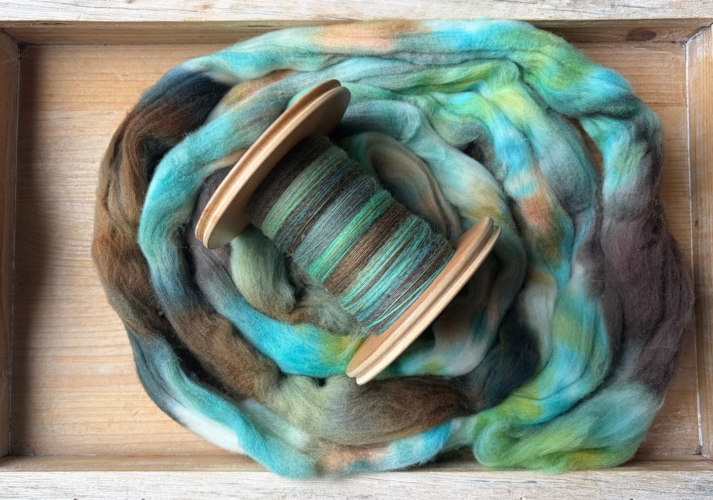 Hand Spun Yarn - 100% Targhee - Sweater Quantity
