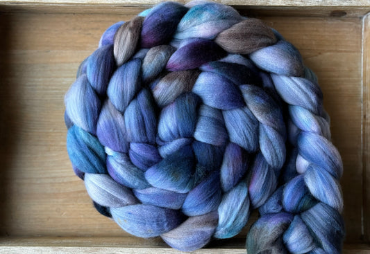 One of a Kind Batch - 100 grams of Spinning Fibre - Untreated Merino Wool 22 Micron - Hand Dyed Combed Top