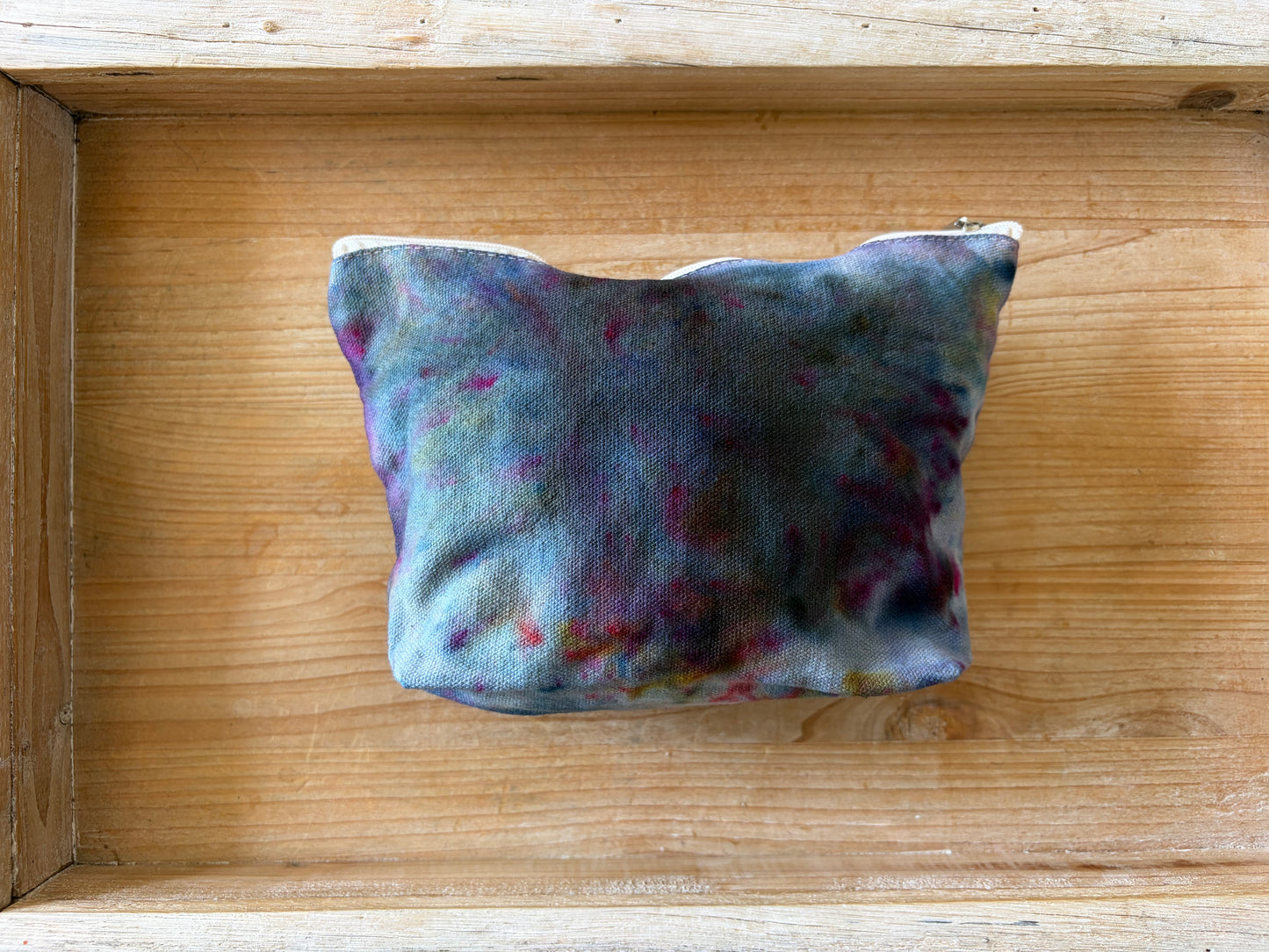 Ice Dyed Zipper Pouch