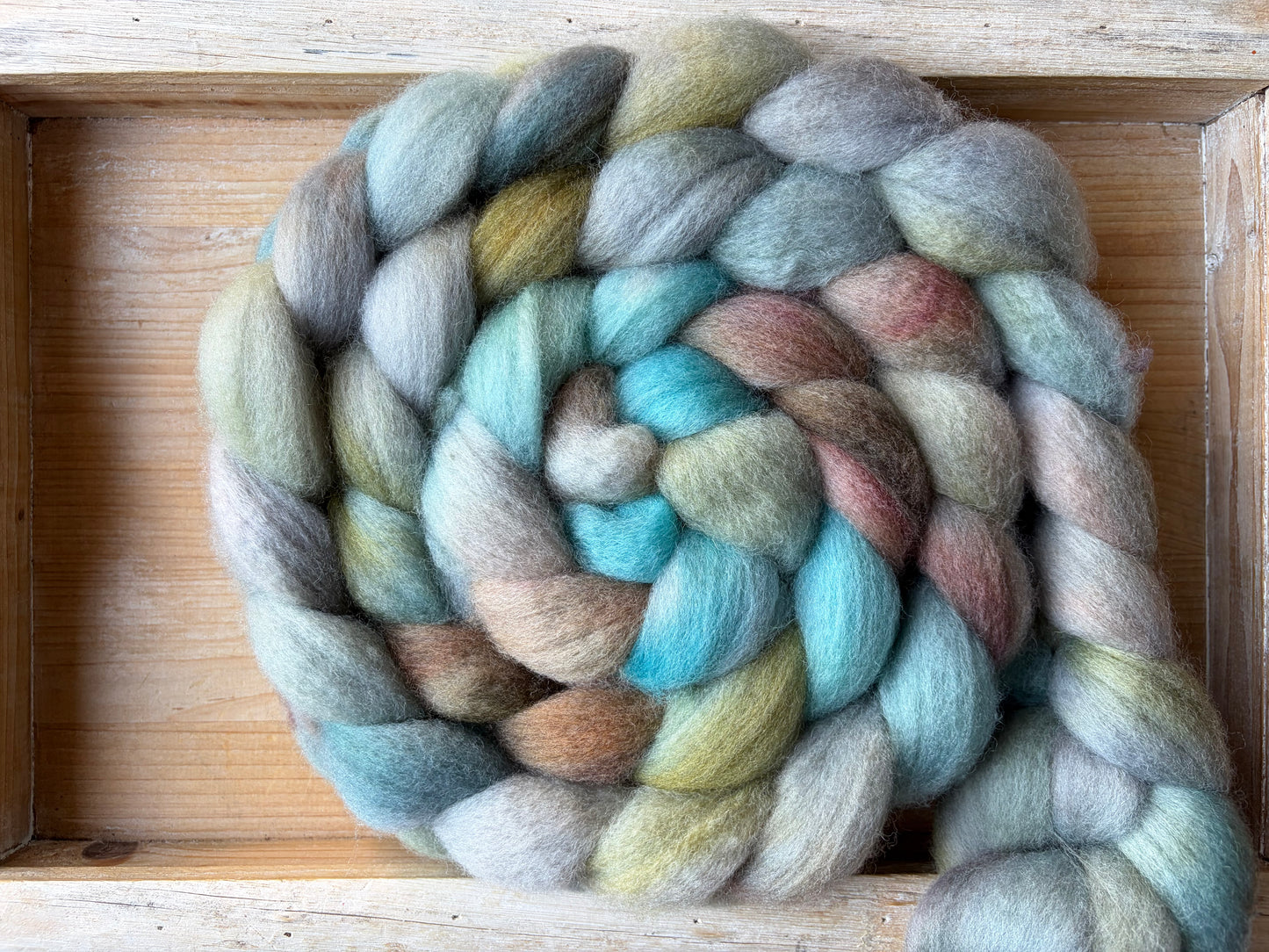Bluefaced Leicester Wool - 26 Micron - One of a Kind Batch - 100 grams of Spinning Fibre - Hand Dyed Combed Top