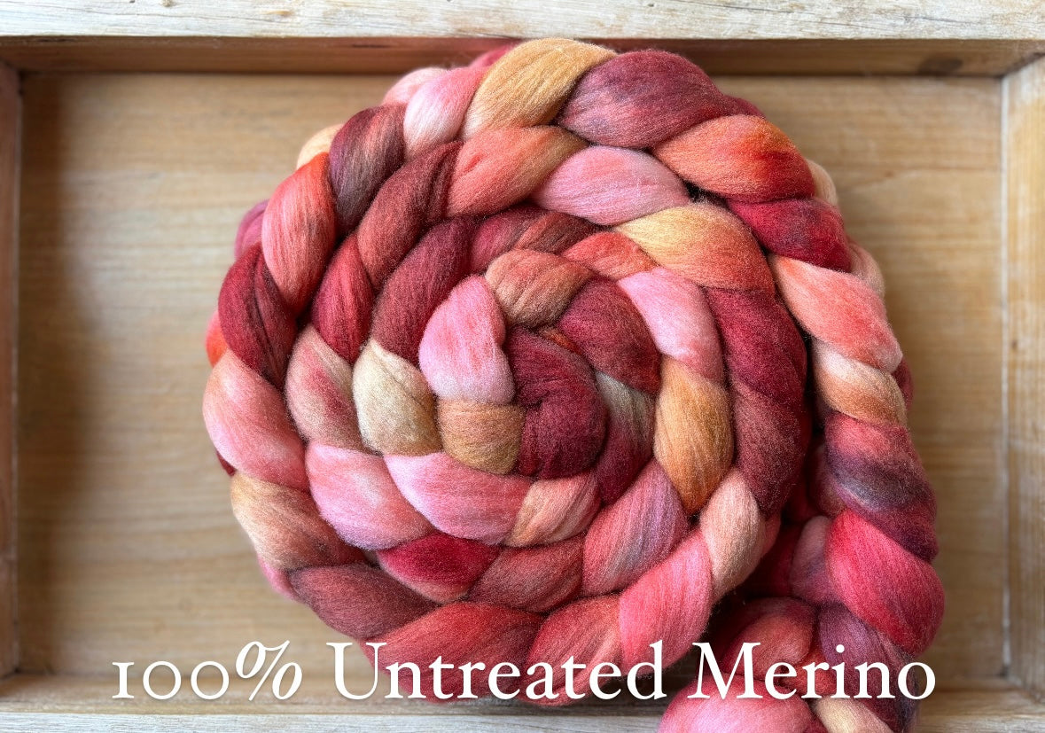 Peony Party - 100 grams of Spinning Fibre