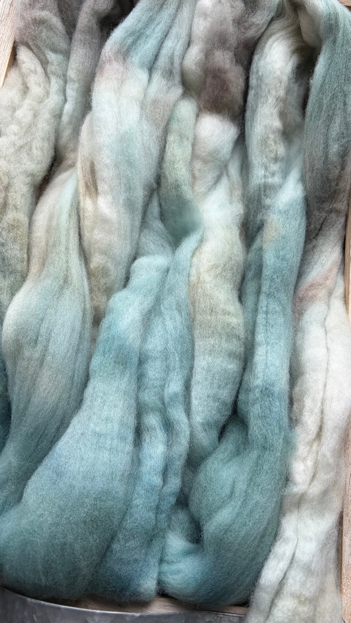 Targhee - 23 Micron - One of a Kind Batch - 100 grams of Spinning Fibre - Hand Dyed Combed Top