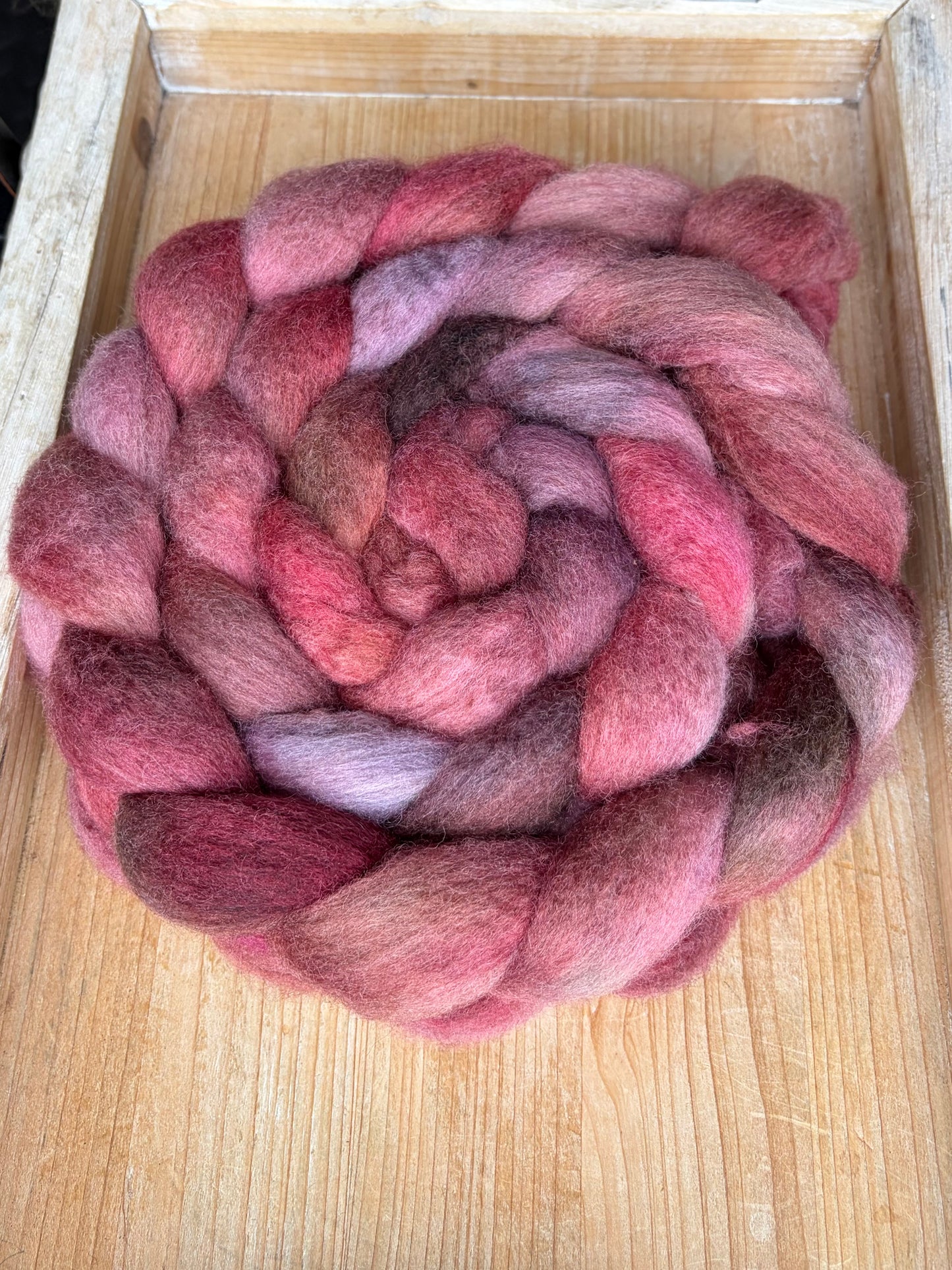 Bluefaced Leicester Wool - 26 Micron - One of a Kind Batch - 100 grams of Spinning Fibre - Hand Dyed Combed Top