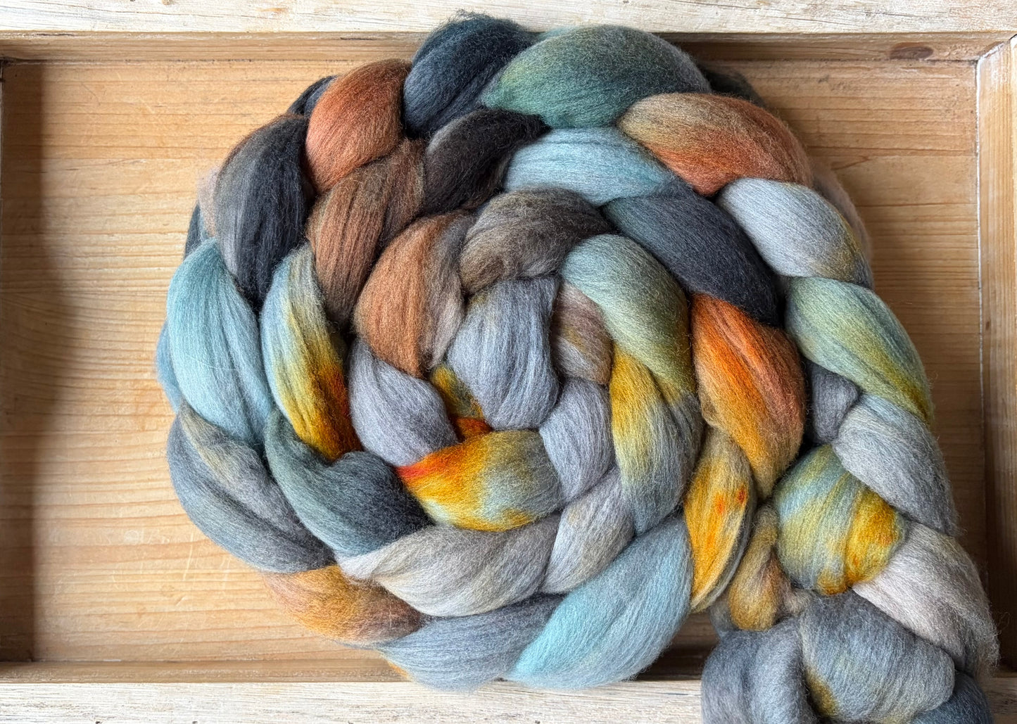 Untreated Merino Wool - 22 Micron - One of a Kind Batch - 100 grams of Spinning Fibre - Hand Dyed Combed Top