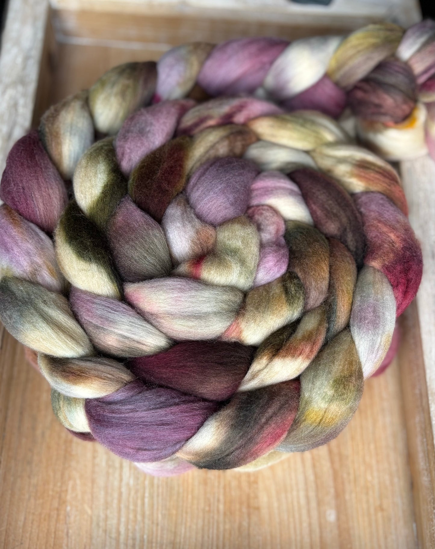 One of a Kind Batch - 100 grams of Spinning Fibre - Untreated Merino Wool 22 Micron - Hand Dyed Combed Top