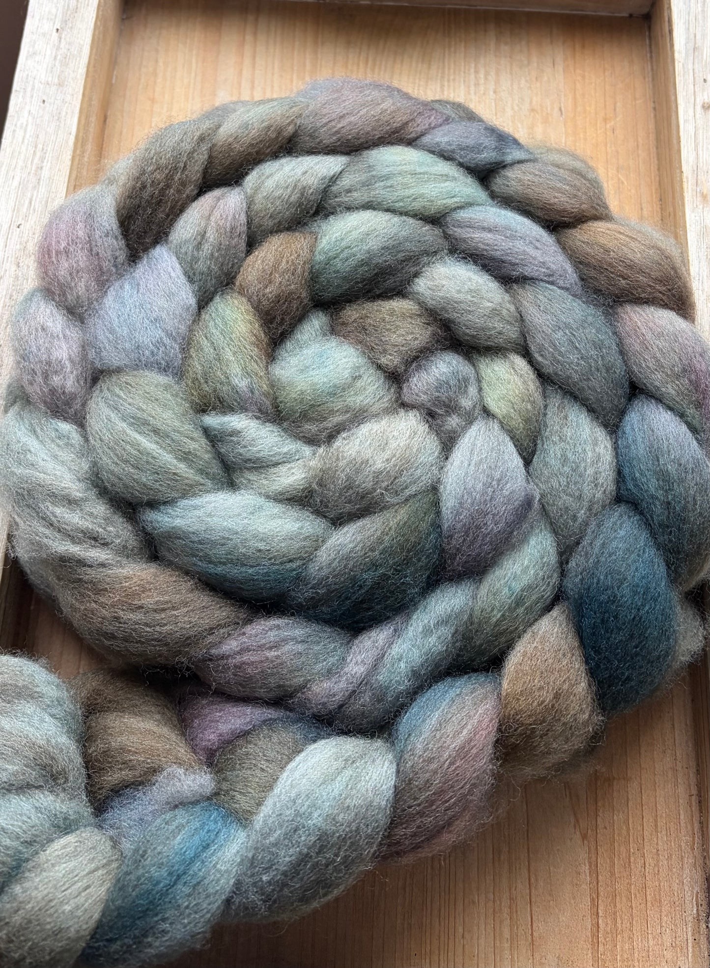 Bluefaced Leicester Wool - 26 Micron - One of a Kind Batch - 100 grams of Spinning Fibre - Hand Dyed Combed Top
