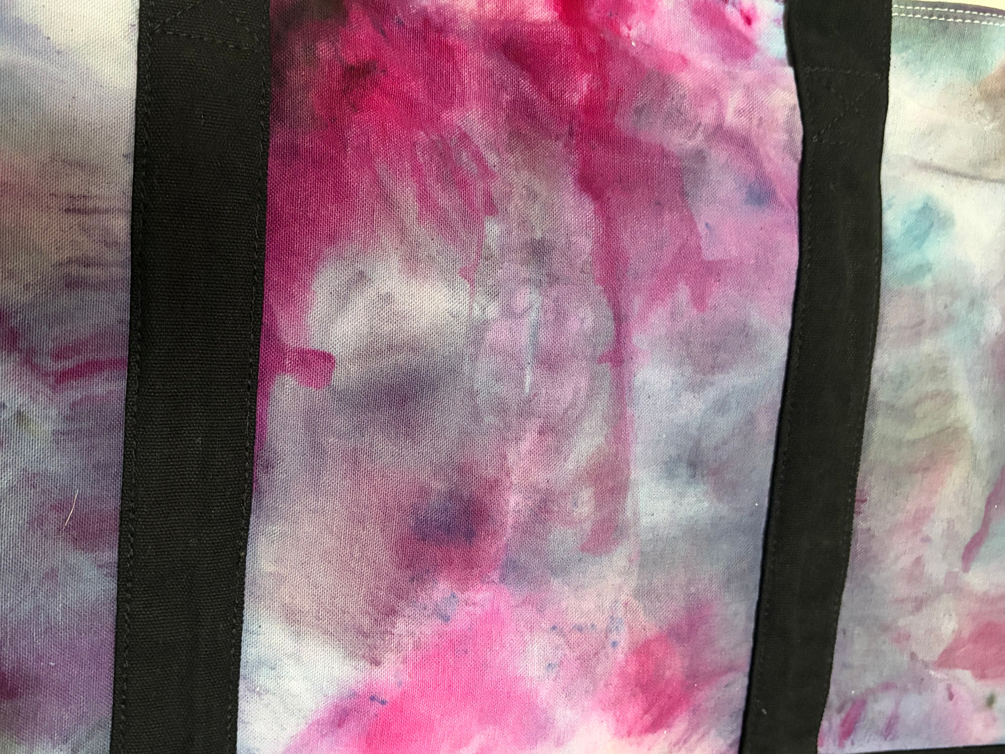 Ice Dyed Cotton Tote Bag
