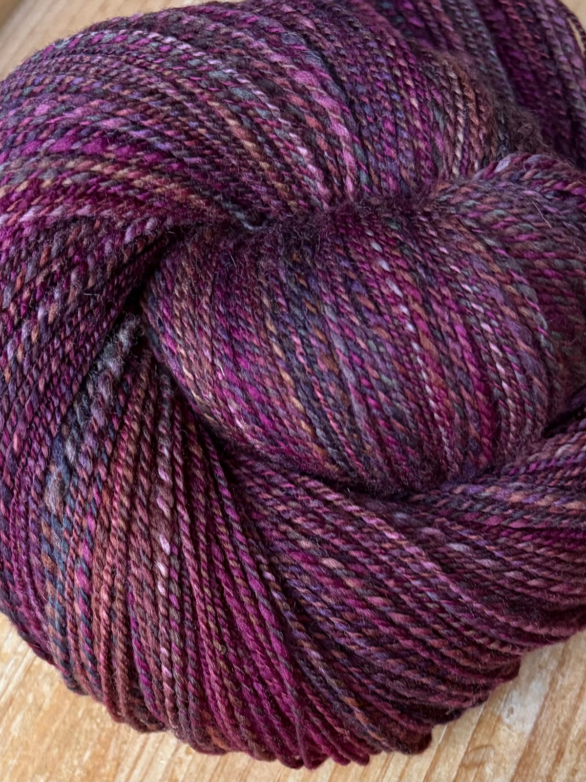 Hand Spun Yarn - 80% Superwash Merino and 20% Nylon Wool