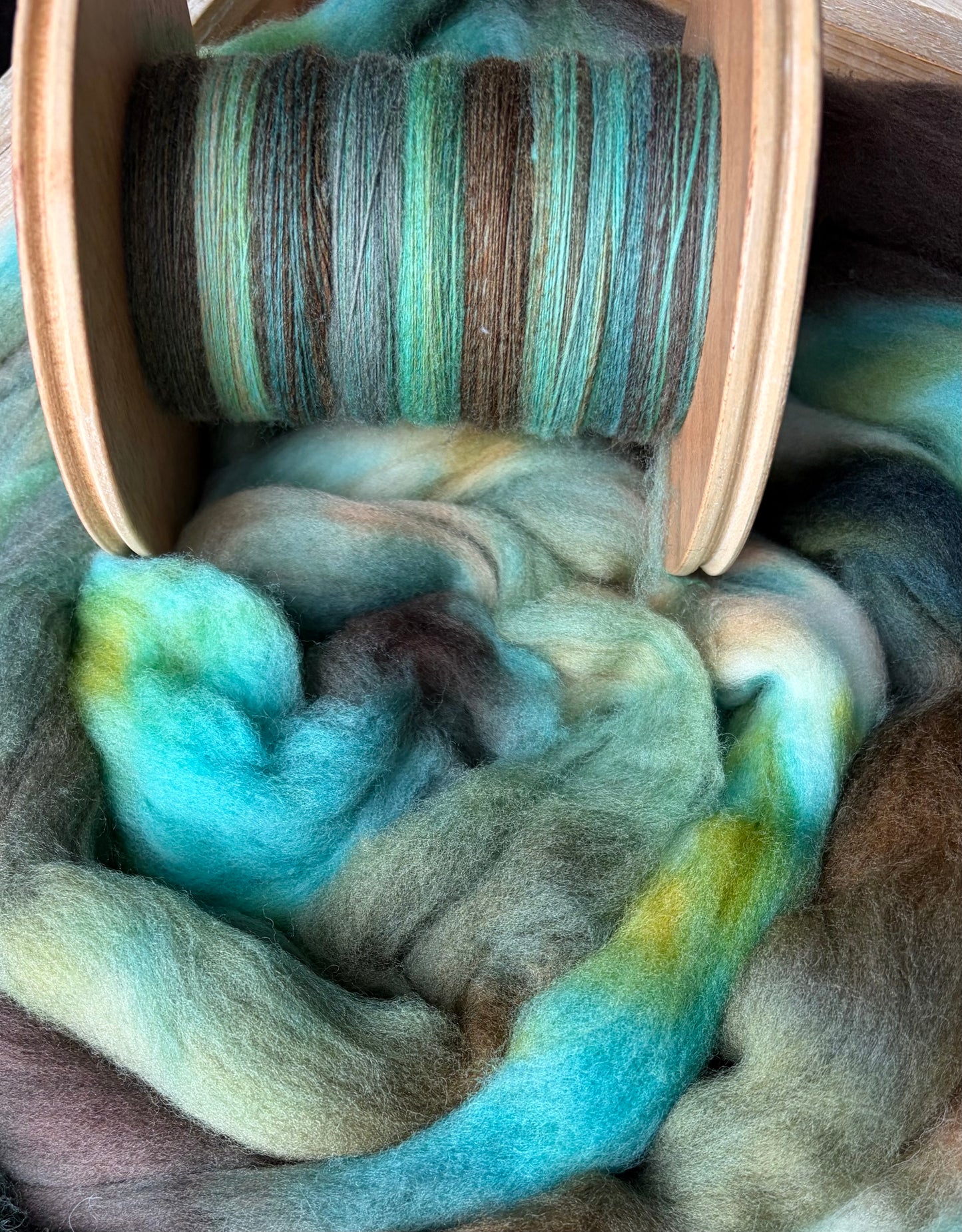 Hand Spun Yarn - 100% Targhee - Sweater Quantity