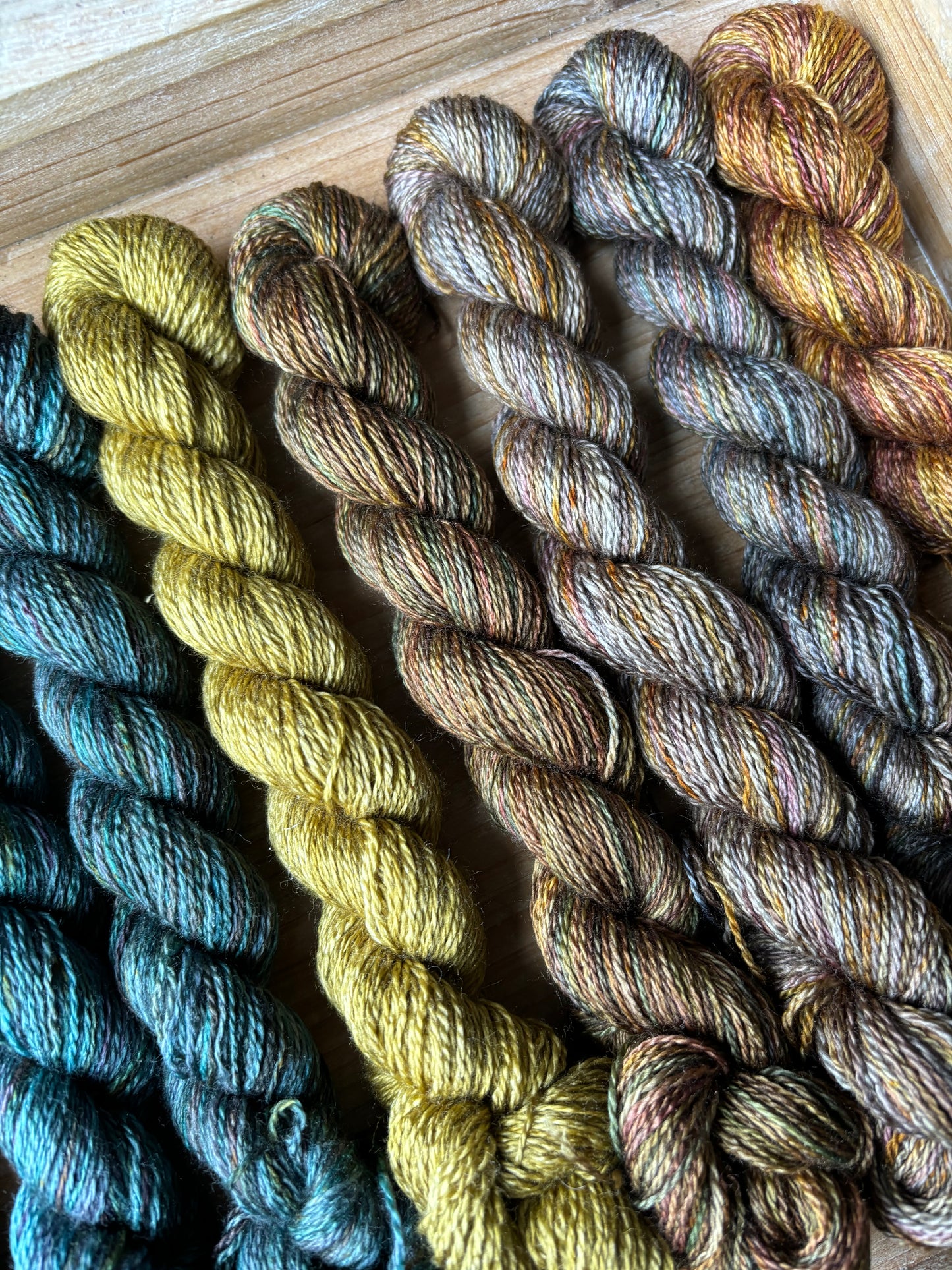 12 Skein Mini Yarn Fade - Lustrous Lace Base