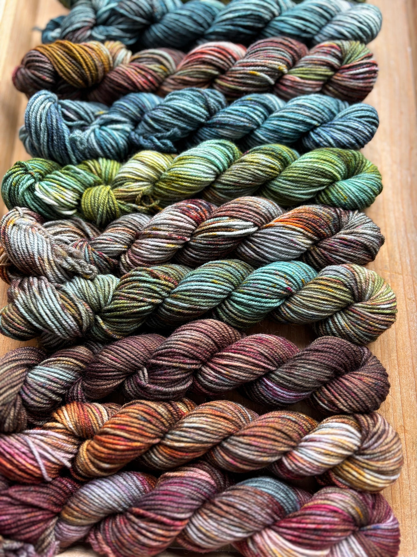 12 Skein Mini Yarn Fade - Squishy Sock Base