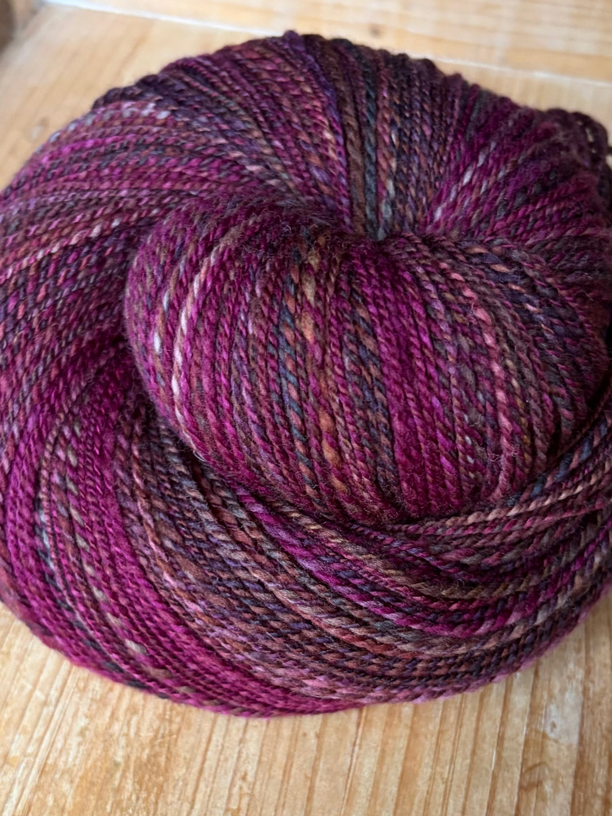 Hand Spun Yarn - 80% Superwash Merino and 20% Nylon Wool