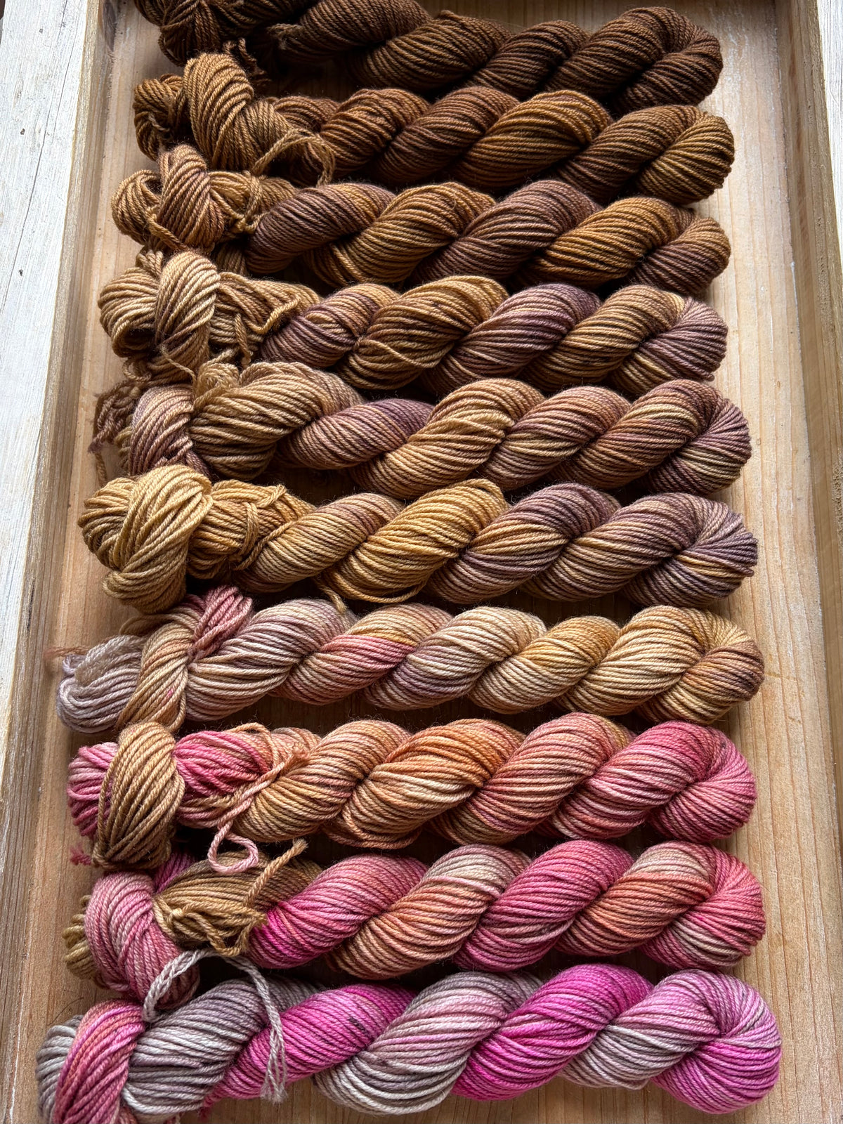 10 Skein Mini Yarn Fade - Squishy Sock Base