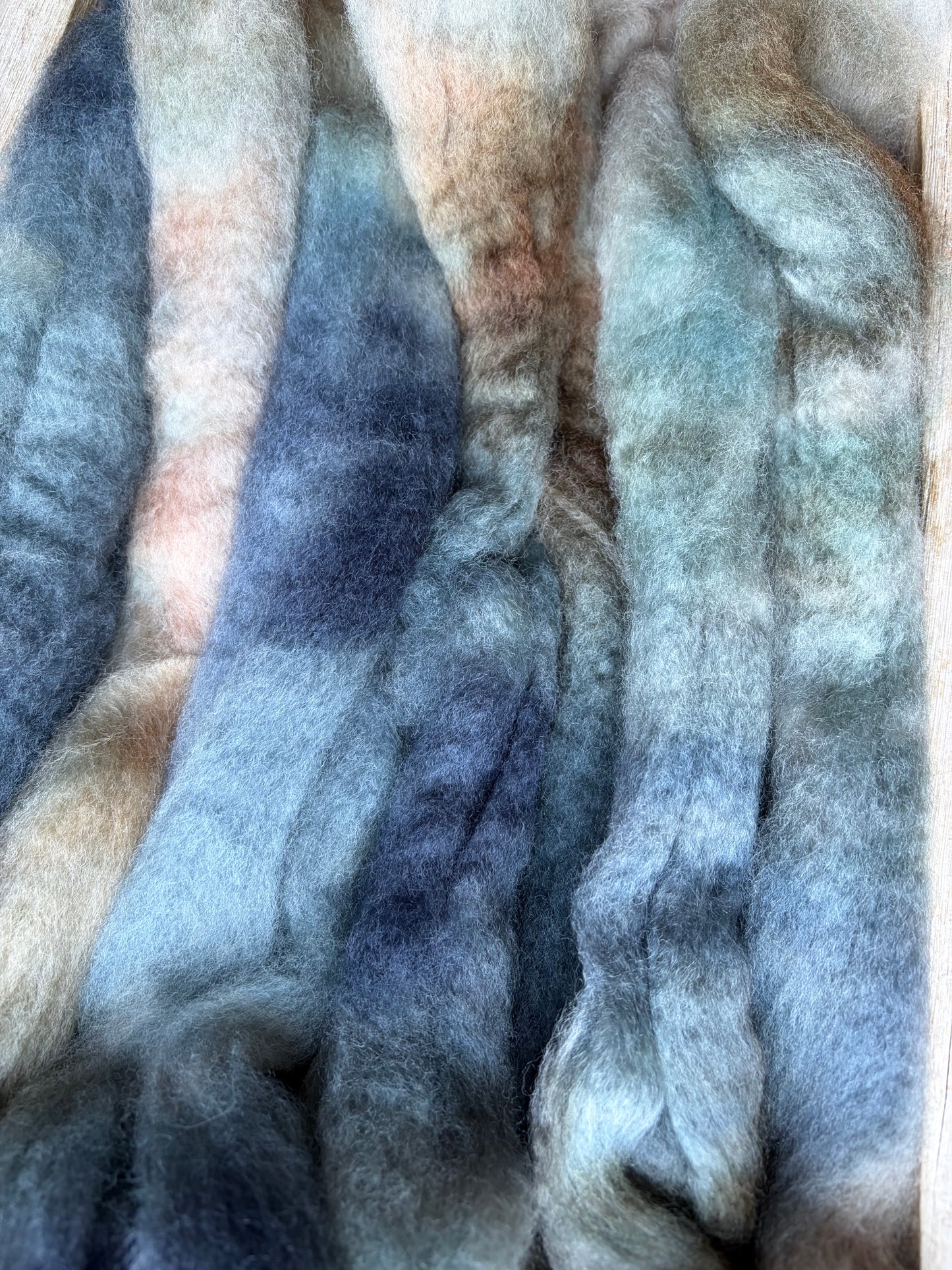 Bluefaced Leicester Wool - 26 Micron - One of a Kind Batch - 100 grams of Spinning Fibre - Hand Dyed Combed Top
