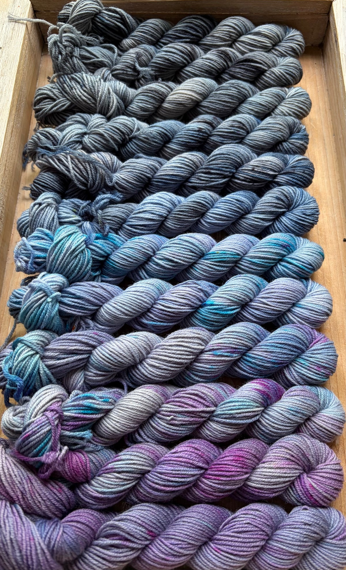 12 Skein Mini Yarn Fade - Squishy Sock Base