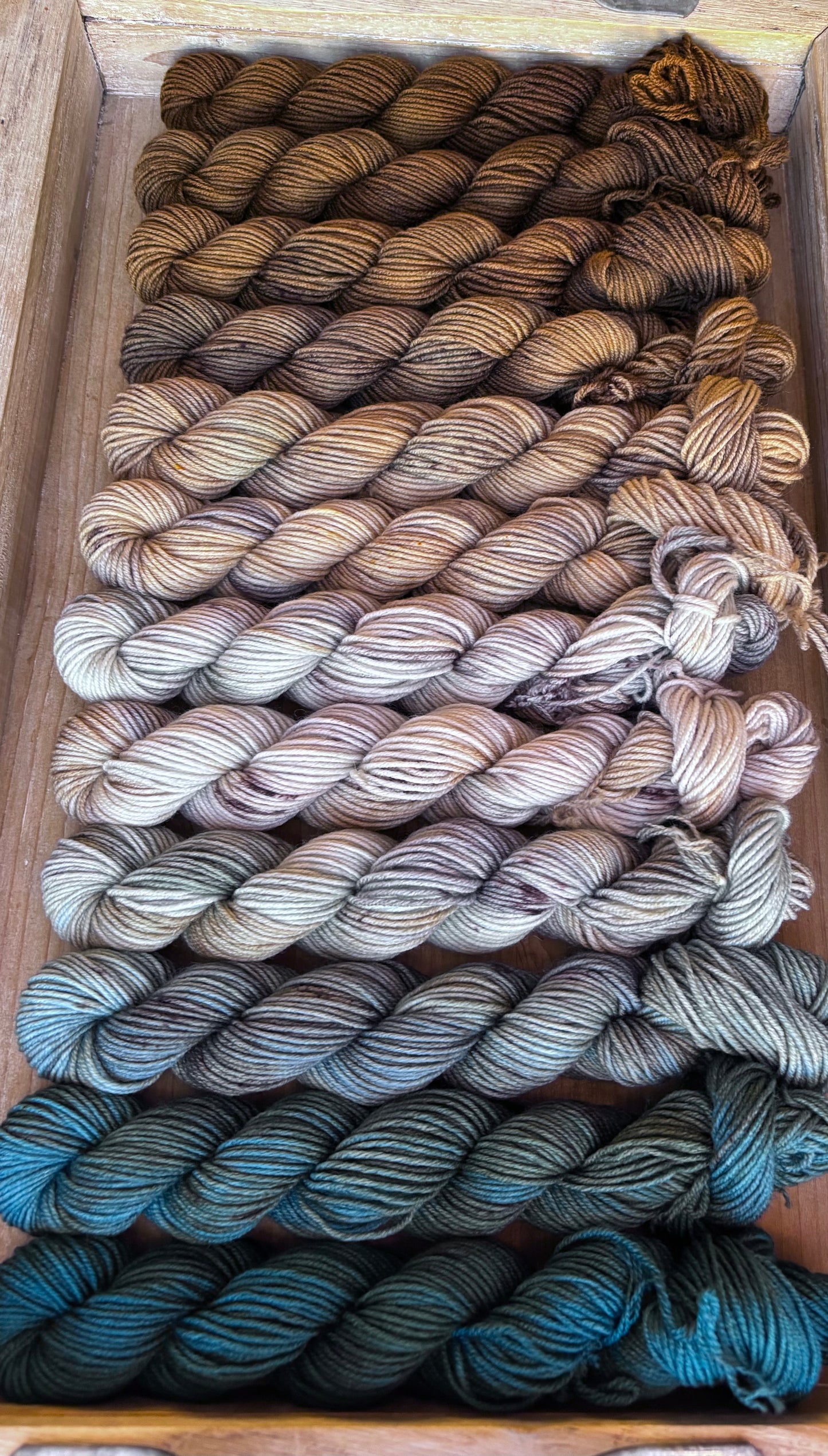 12 Skein Mini Yarn Fade - Squishy Sock Base