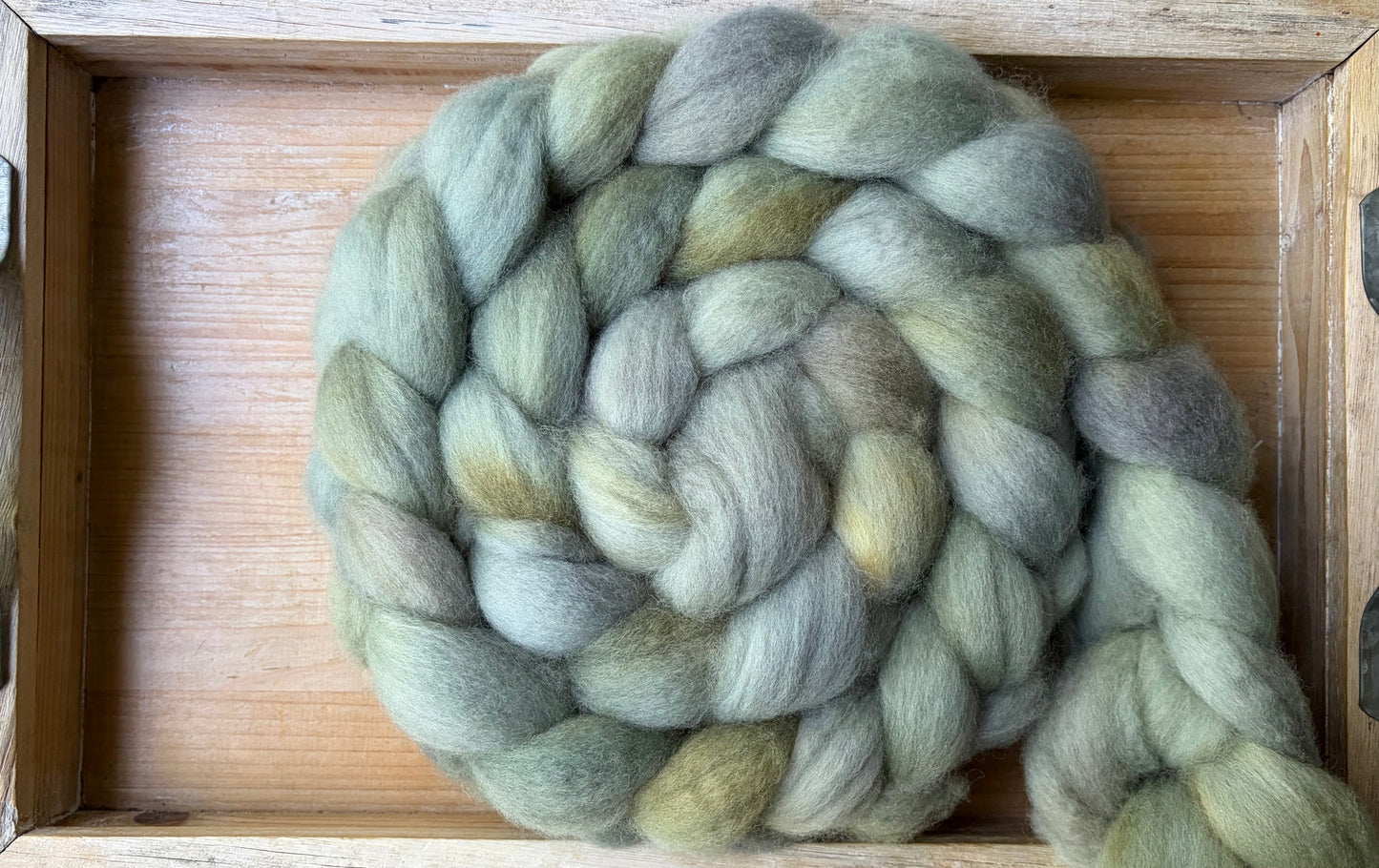 Bluefaced Leicester Wool - 26 Micron - One of a Kind Batch - 100 grams of Spinning Fibre - Hand Dyed Combed Top