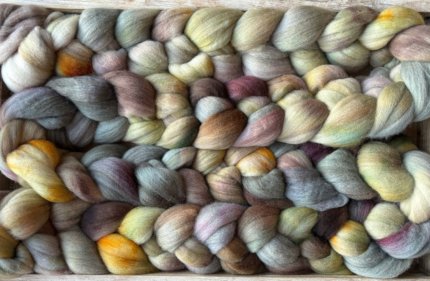 One of a Kind Batch - 100 grams of Spinning Fibre - Untreated Merino Wool 22 Micron - Hand Dyed Combed Top