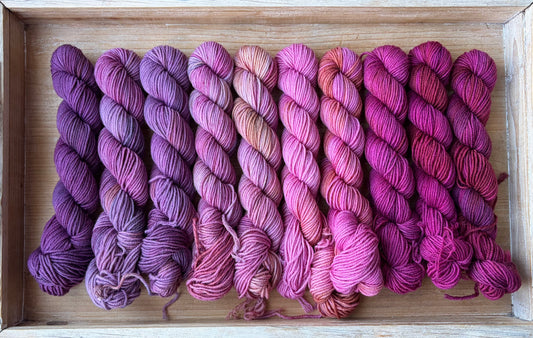 10 Skein Mini Yarn Fade - Squishy Sock Base