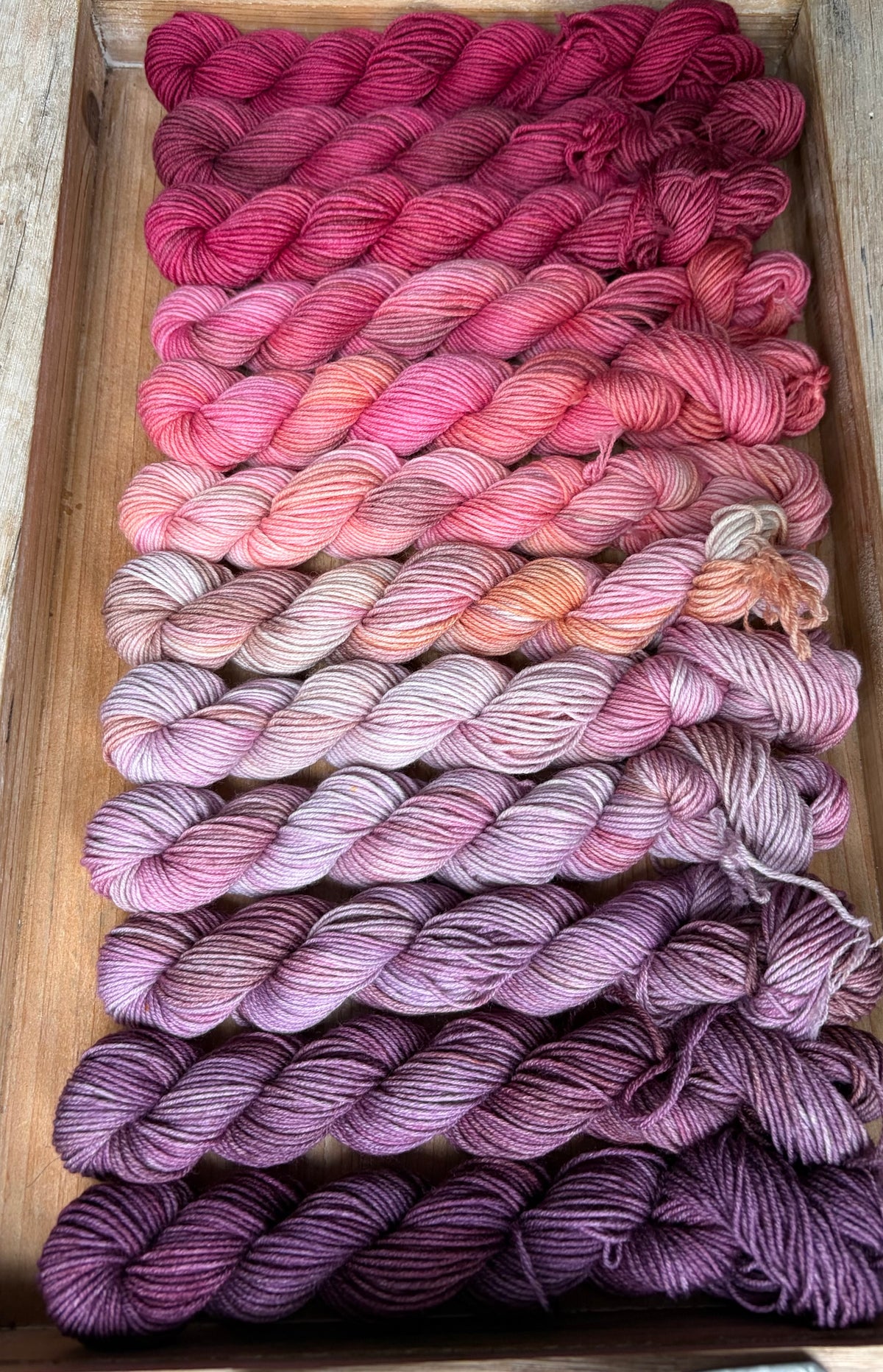 12 Skein Mini Yarn Fade - Squishy Sock Base