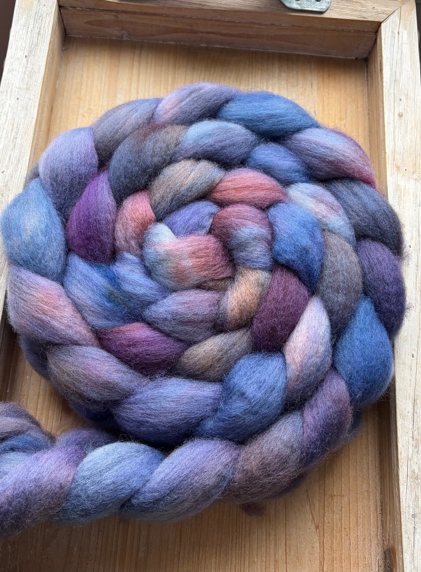 Bluefaced Leicester Wool - 26 Micron - One of a Kind Batch - 100 grams of Spinning Fibre - Hand Dyed Combed Top