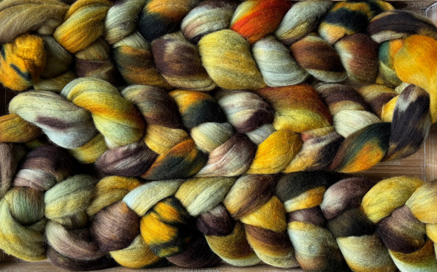 One of a Kind Batch - 100 grams of Spinning Fibre - Untreated Merino Wool 22 Micron - Hand Dyed Combed Top