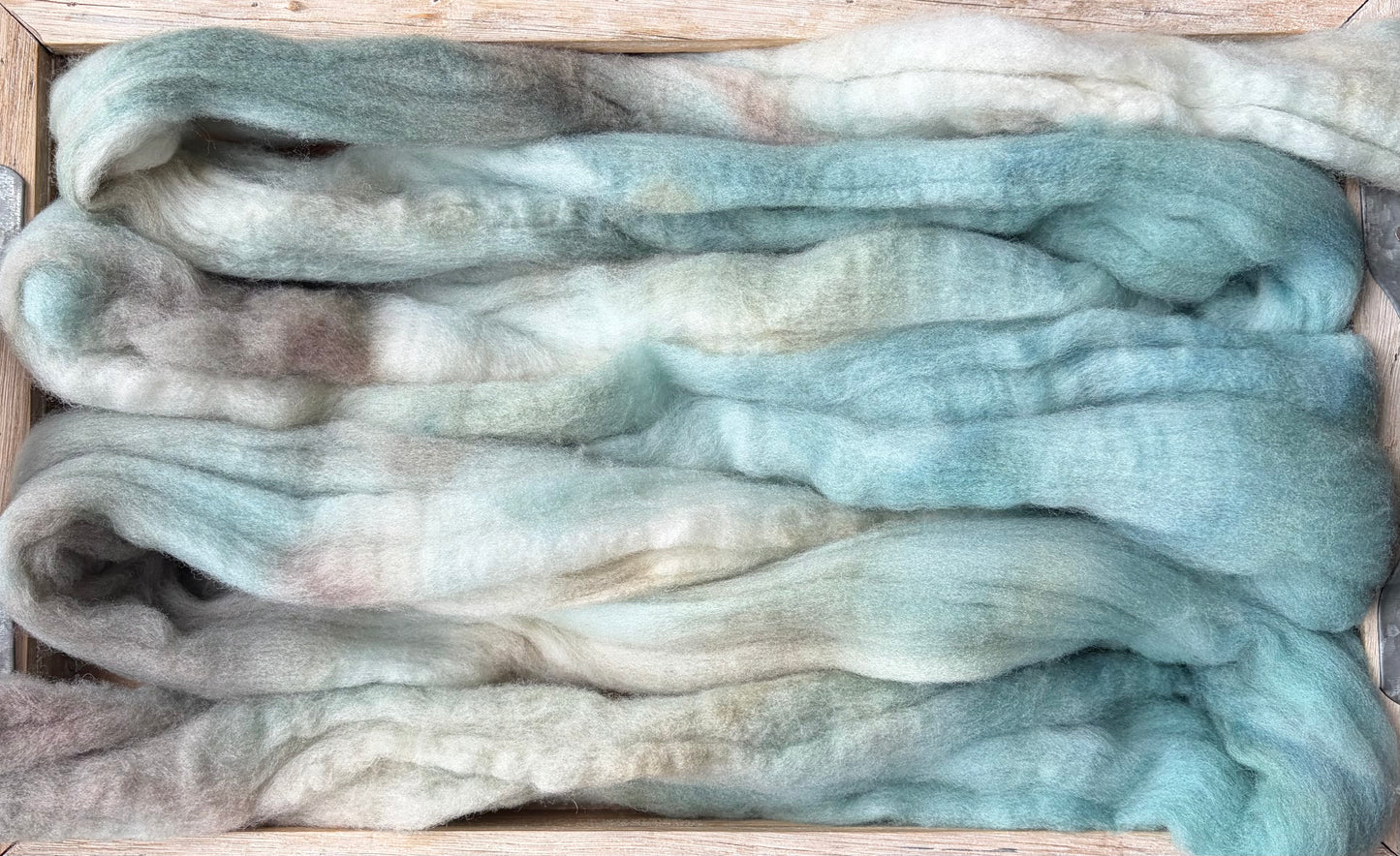 Targhee - 23 Micron - One of a Kind Batch - 100 grams of Spinning Fibre - Hand Dyed Combed Top