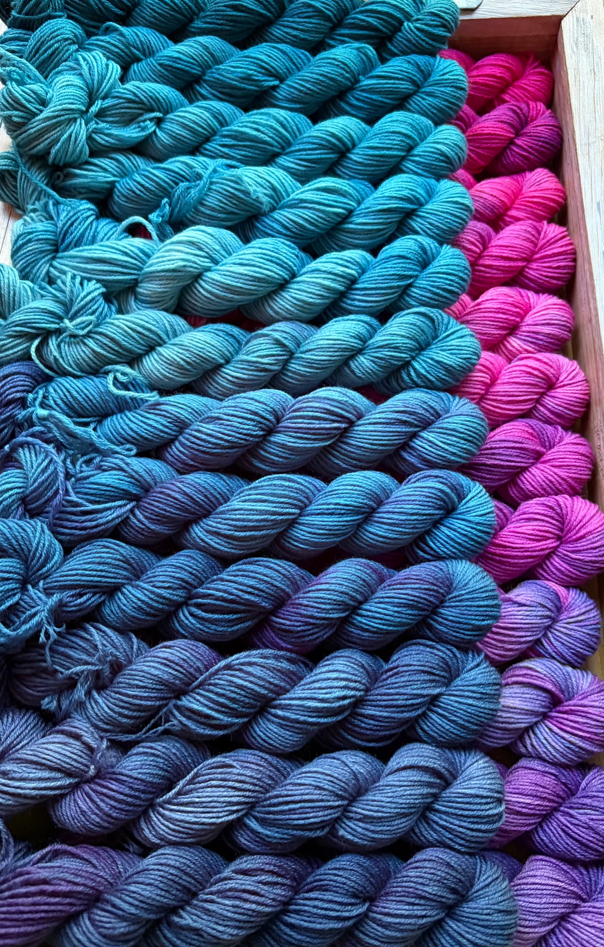 24 Skein Mini Yarn Fade - Squishy Sock Base