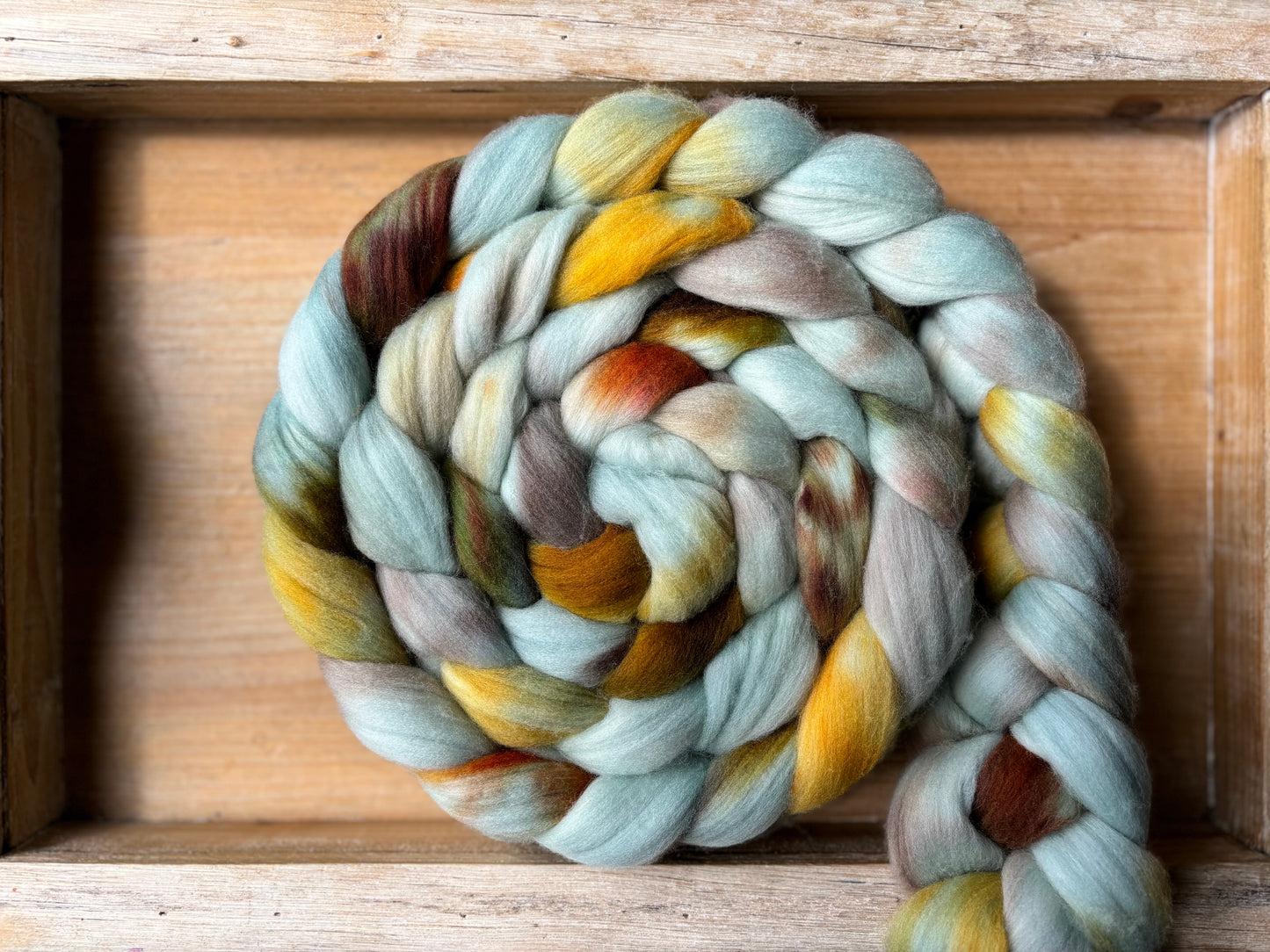 One of a Kind Batch - 100 grams of Spinning Fibre - Untreated Merino Wool 22 Micron - Hand Dyed Combed Top