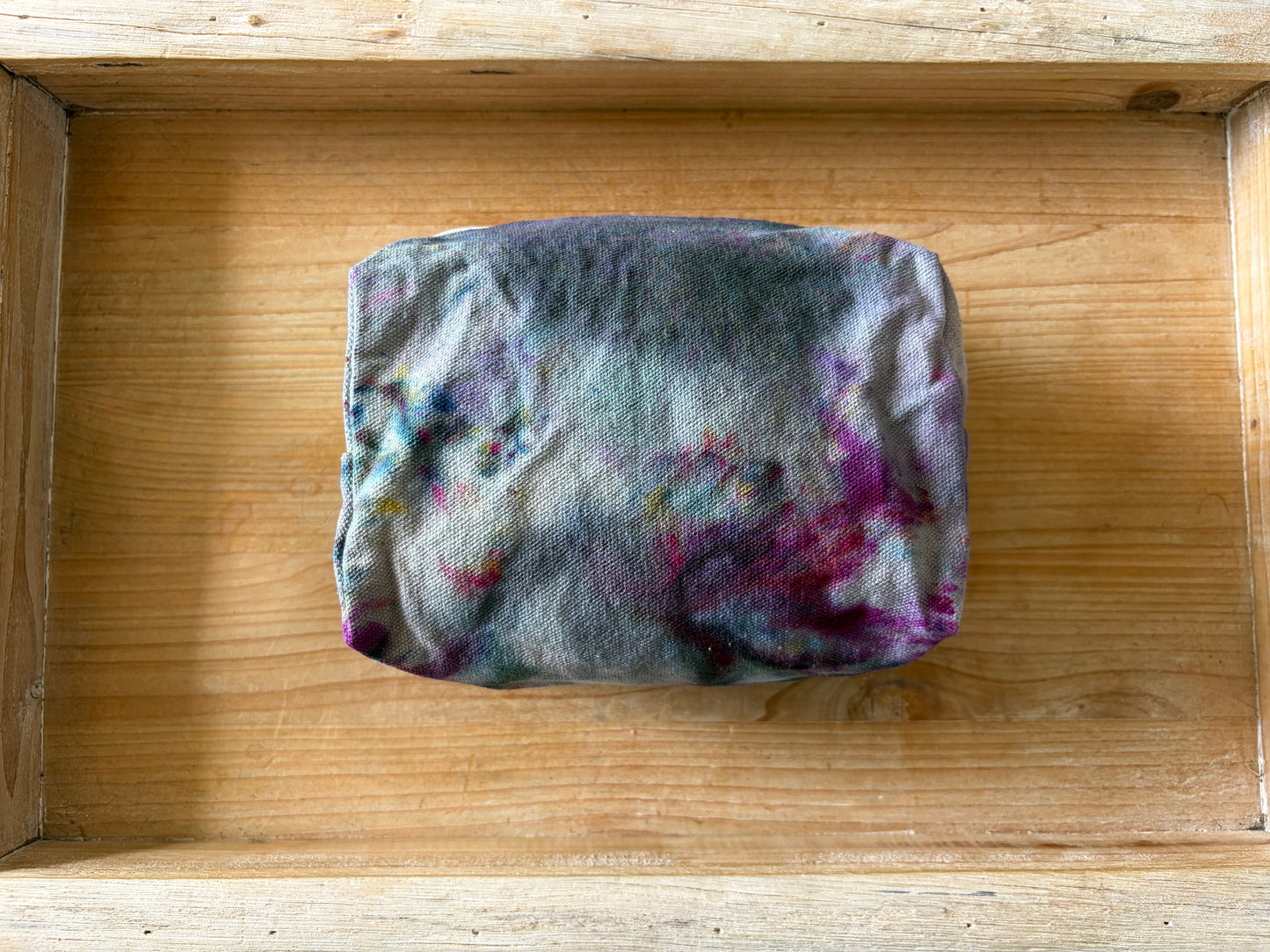 Ice Dyed Zipper Pouch