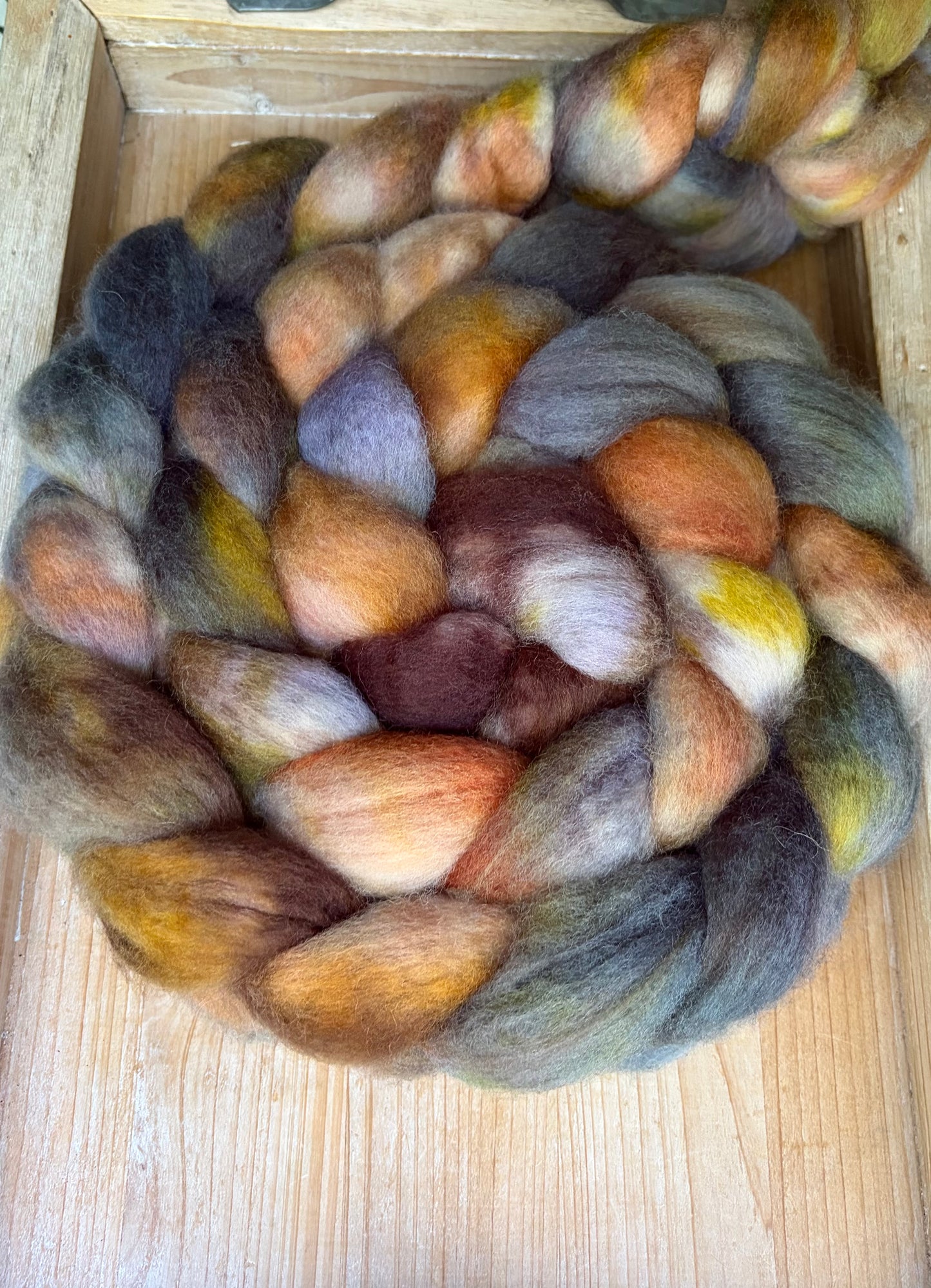 Bluefaced Leicester Wool - 26 Micron - One of a Kind Batch - 100 grams of Spinning Fibre - Hand Dyed Combed Top