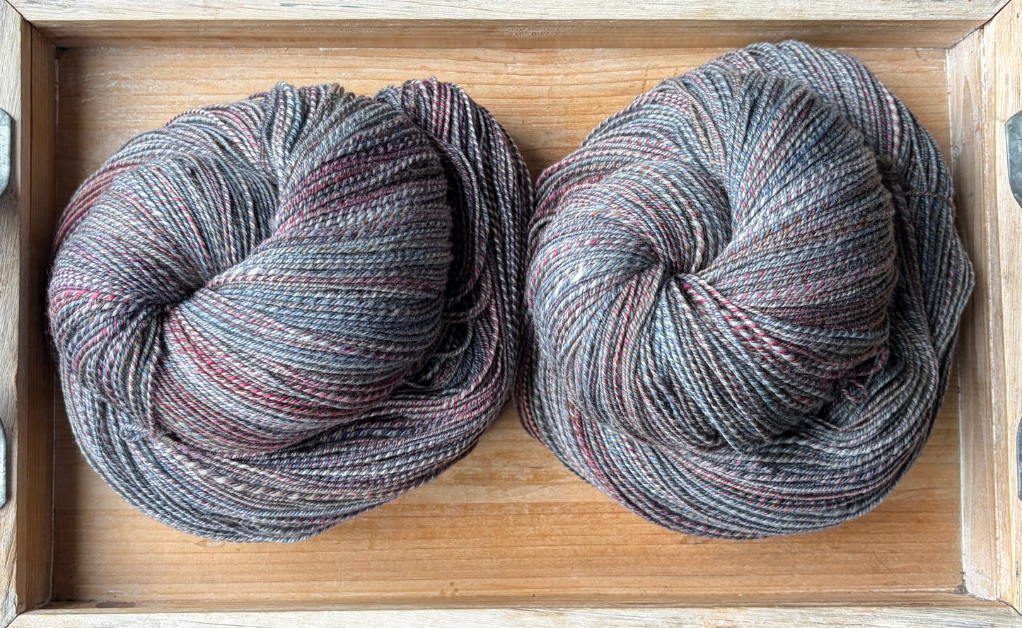 Hand Spun Yarn - 70% SWM/ 20% Nylon/ 10% Cashmere - Sweater Quantity