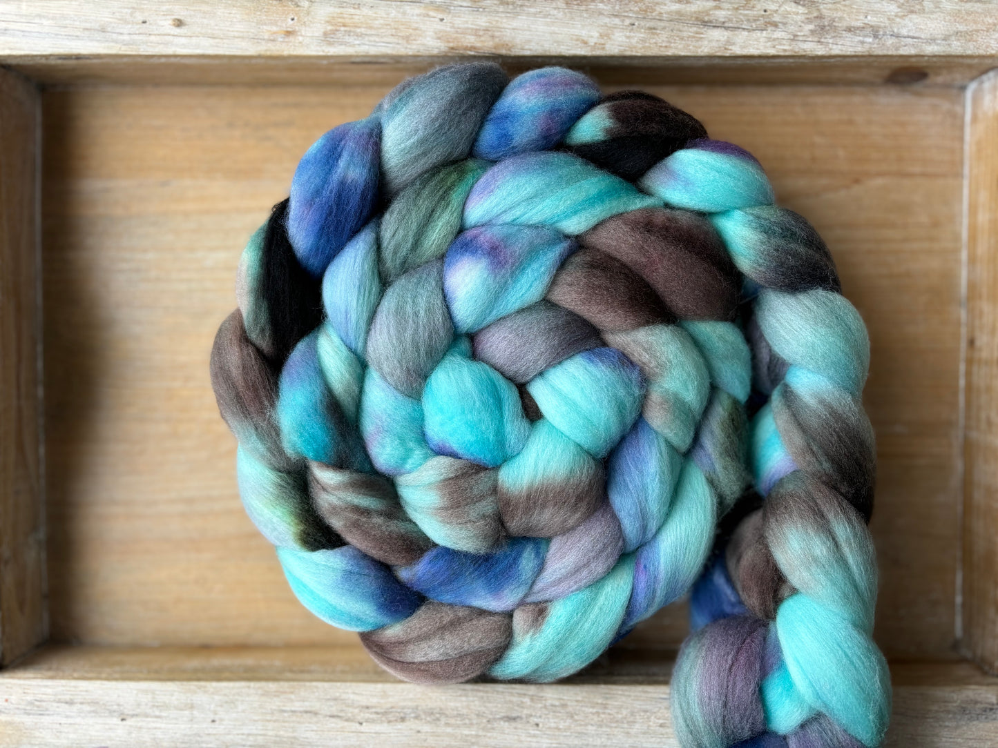 One of a Kind Batch - 100 grams of Spinning Fibre - Untreated Merino Wool 22 Micron - Hand Dyed Combed Top