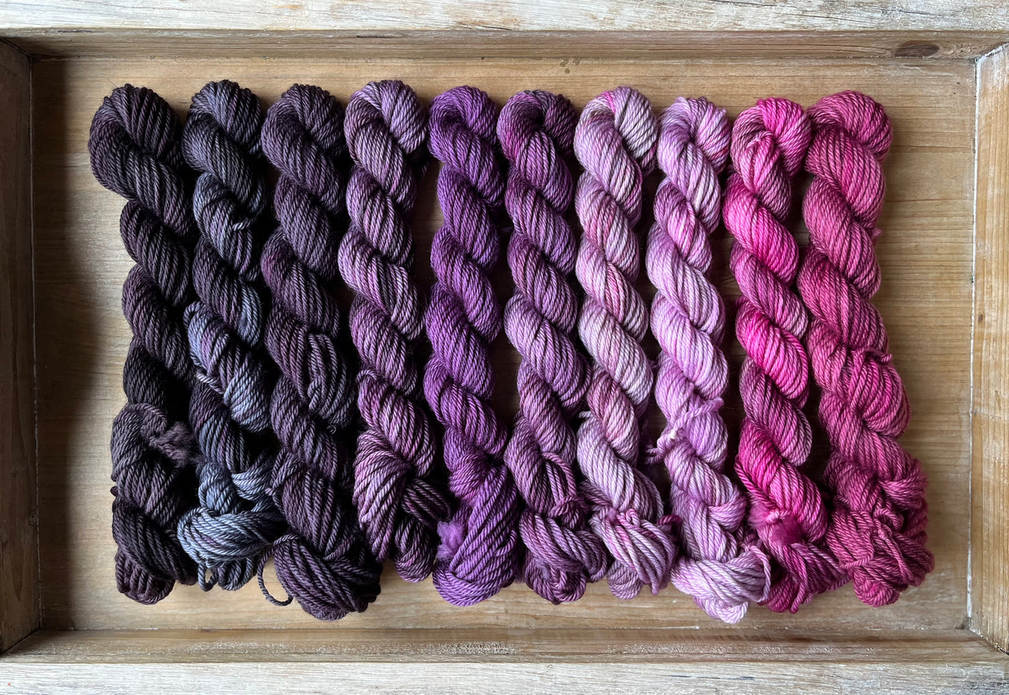 10 Skein Mini Yarn Fade - Base DK cachée