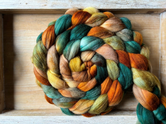 Autumn Leaves - 100 grams of Spinning Fibre