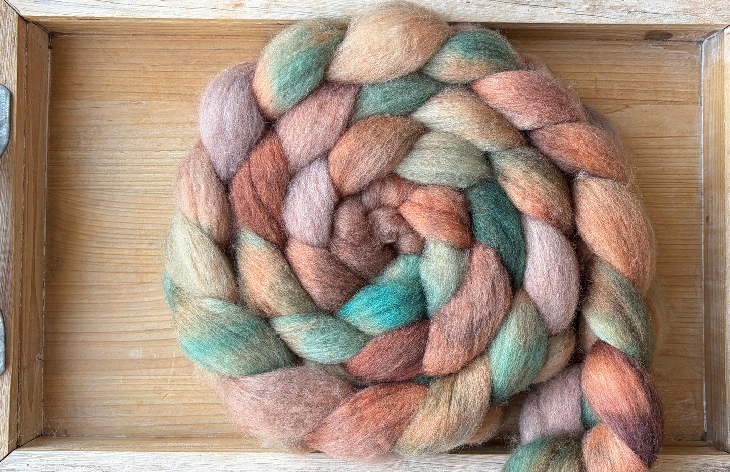 Bluefaced Leicester Wool - 26 Micron - One of a Kind Batch - 100 grams of Spinning Fibre - Hand Dyed Combed Top