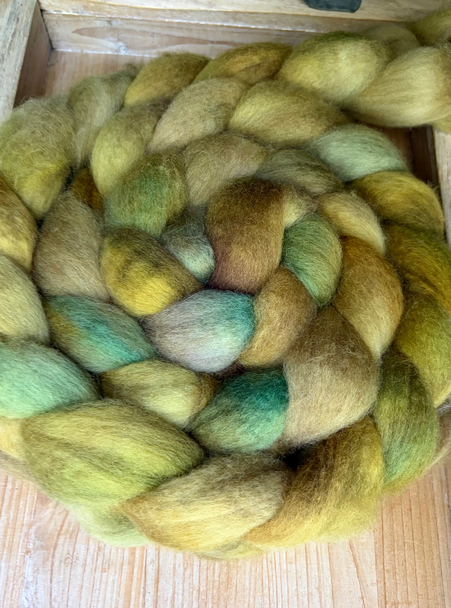 Bluefaced Leicester Wool - 26 Micron - One of a Kind Batch - 100 grams of Spinning Fibre - Hand Dyed Combed Top