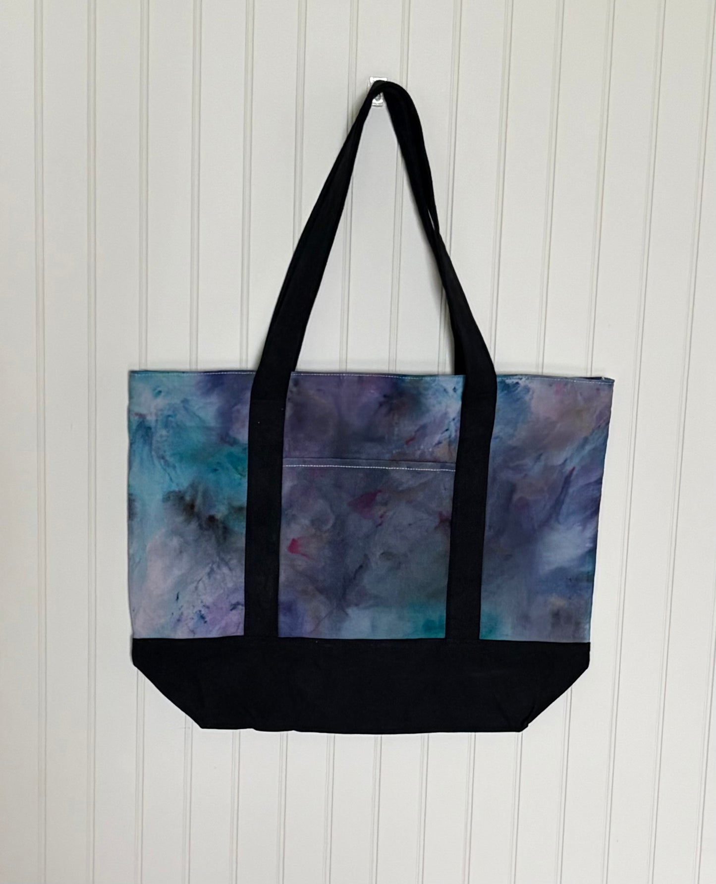Ice Dyed Cotton Tote Bag