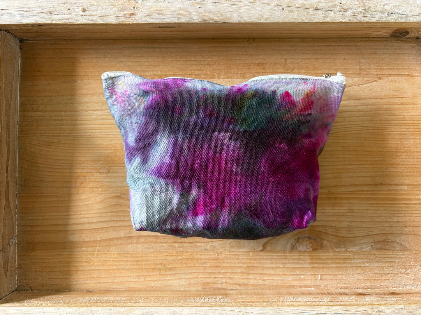 Ice Dyed Zipper Pouch