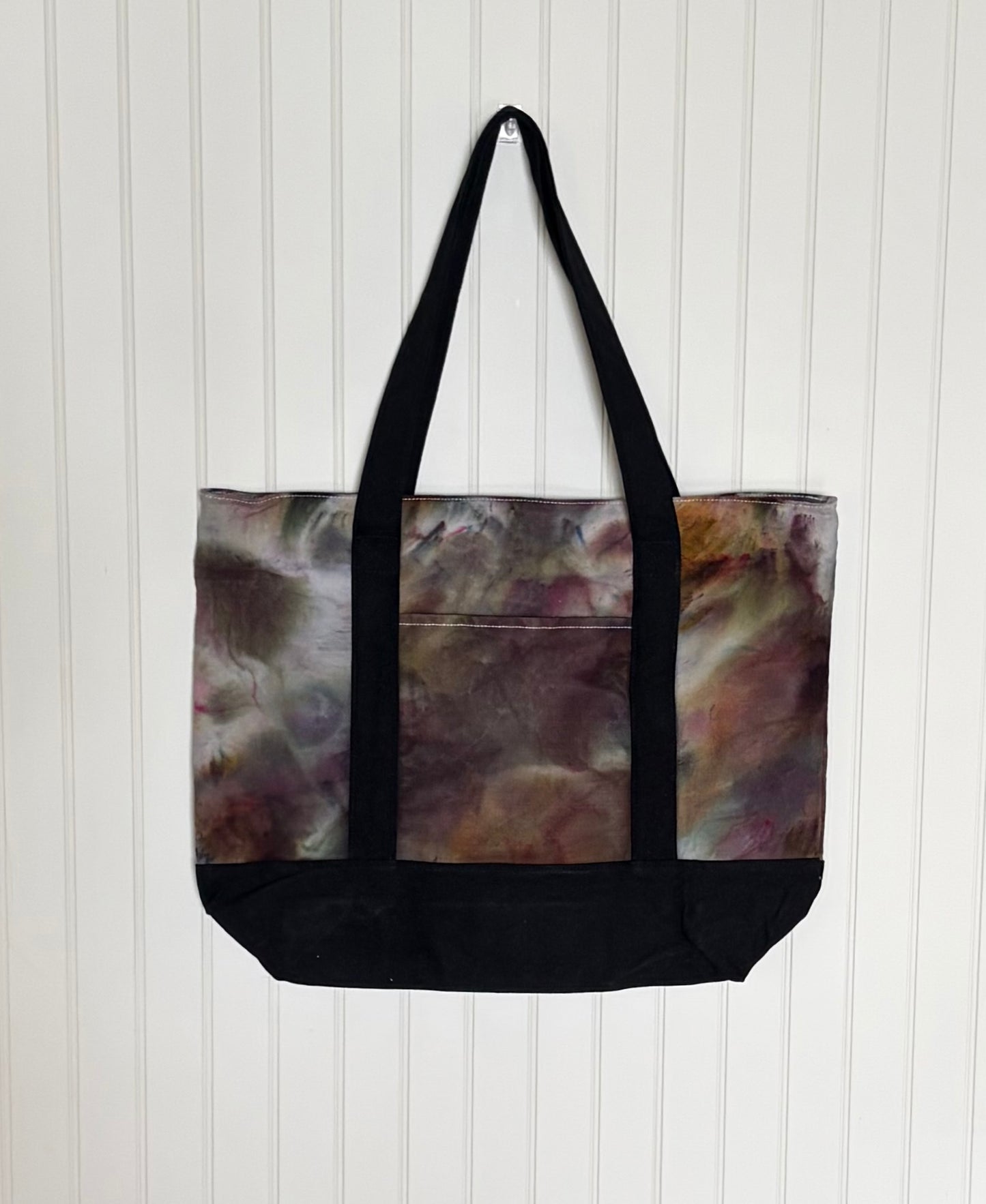 Ice Dyed Cotton Tote Bag