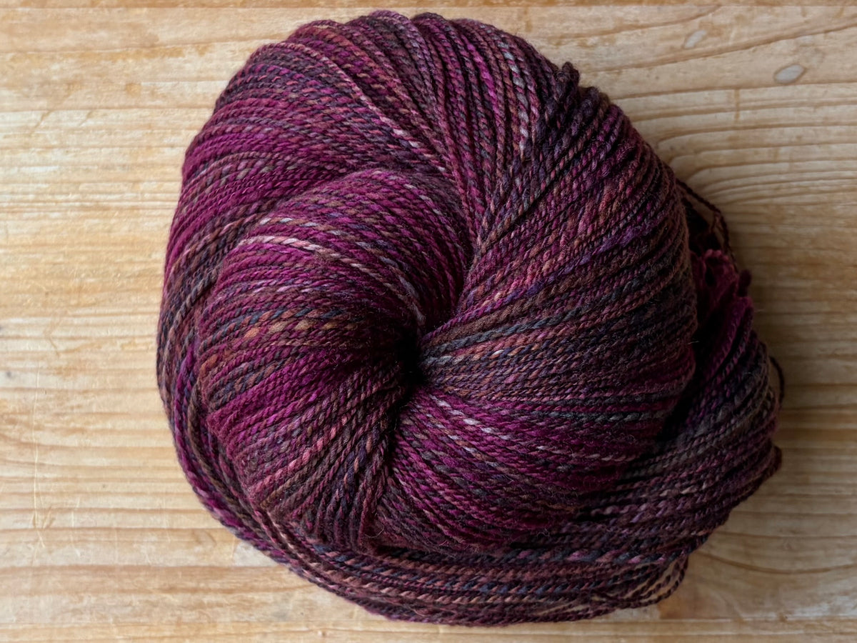 Hand Spun Yarn - 80% Superwash Merino and 20% Nylon Wool