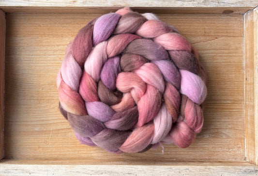 Untreated Merino Wool - 22 Micron - One of a Kind Batch - 100 grams of Spinning Fibre - Hand Dyed Combed Top