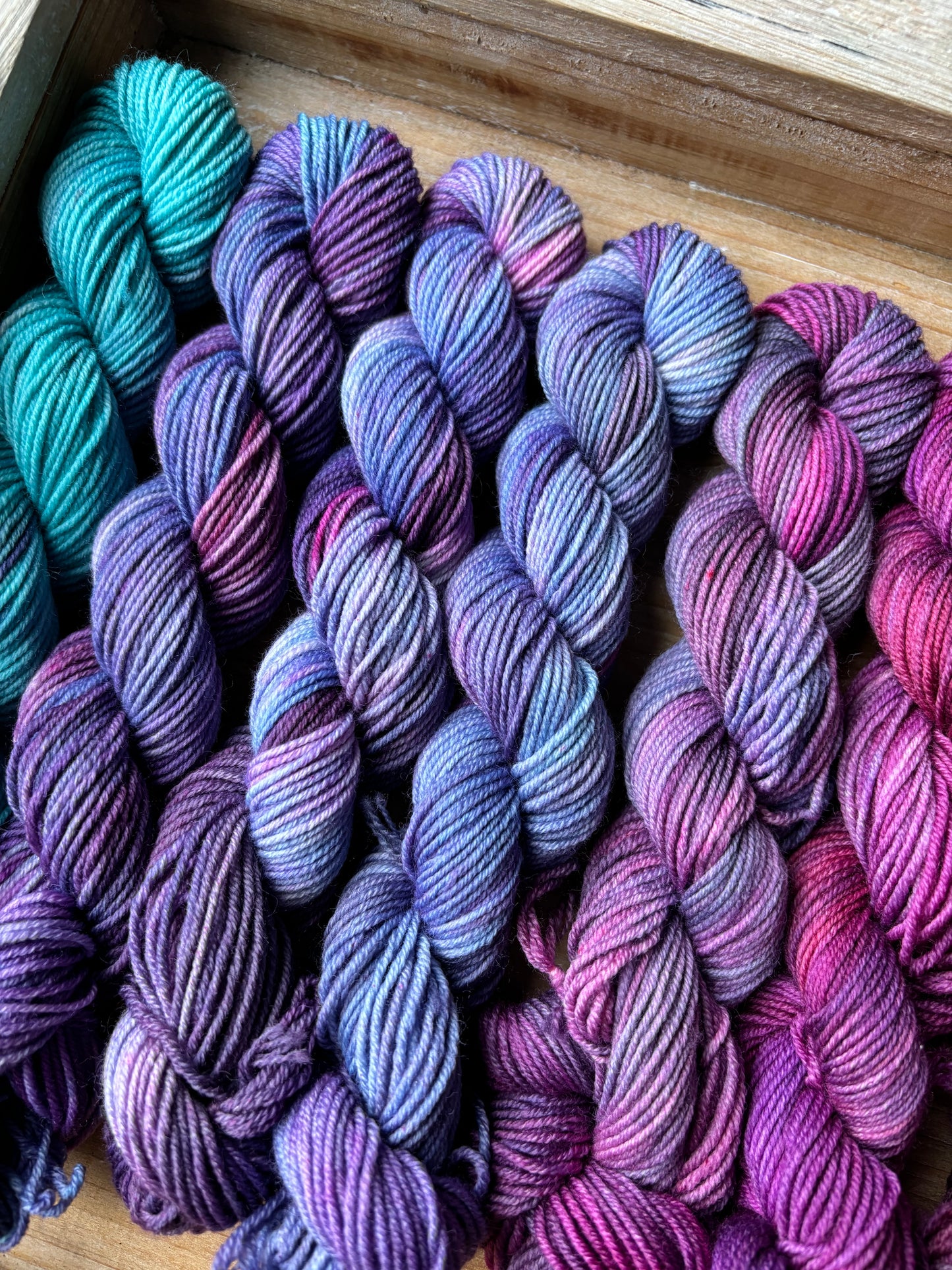 12 Skein Mini Yarn Fade - Squishy Sock Base