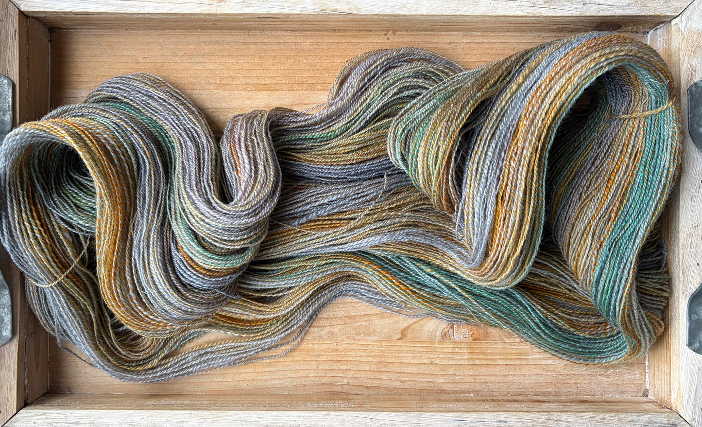 Hand Spun Yarn - 26 Micron Bluefaced Liecester Wool