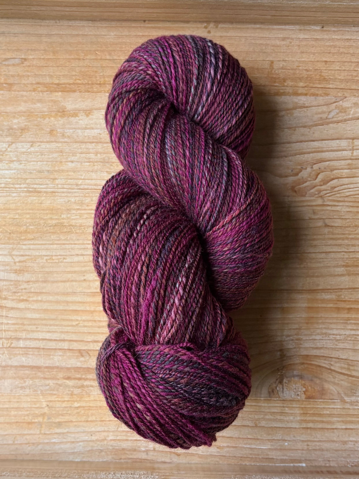 Hand Spun Yarn - 80% Superwash Merino and 20% Nylon Wool