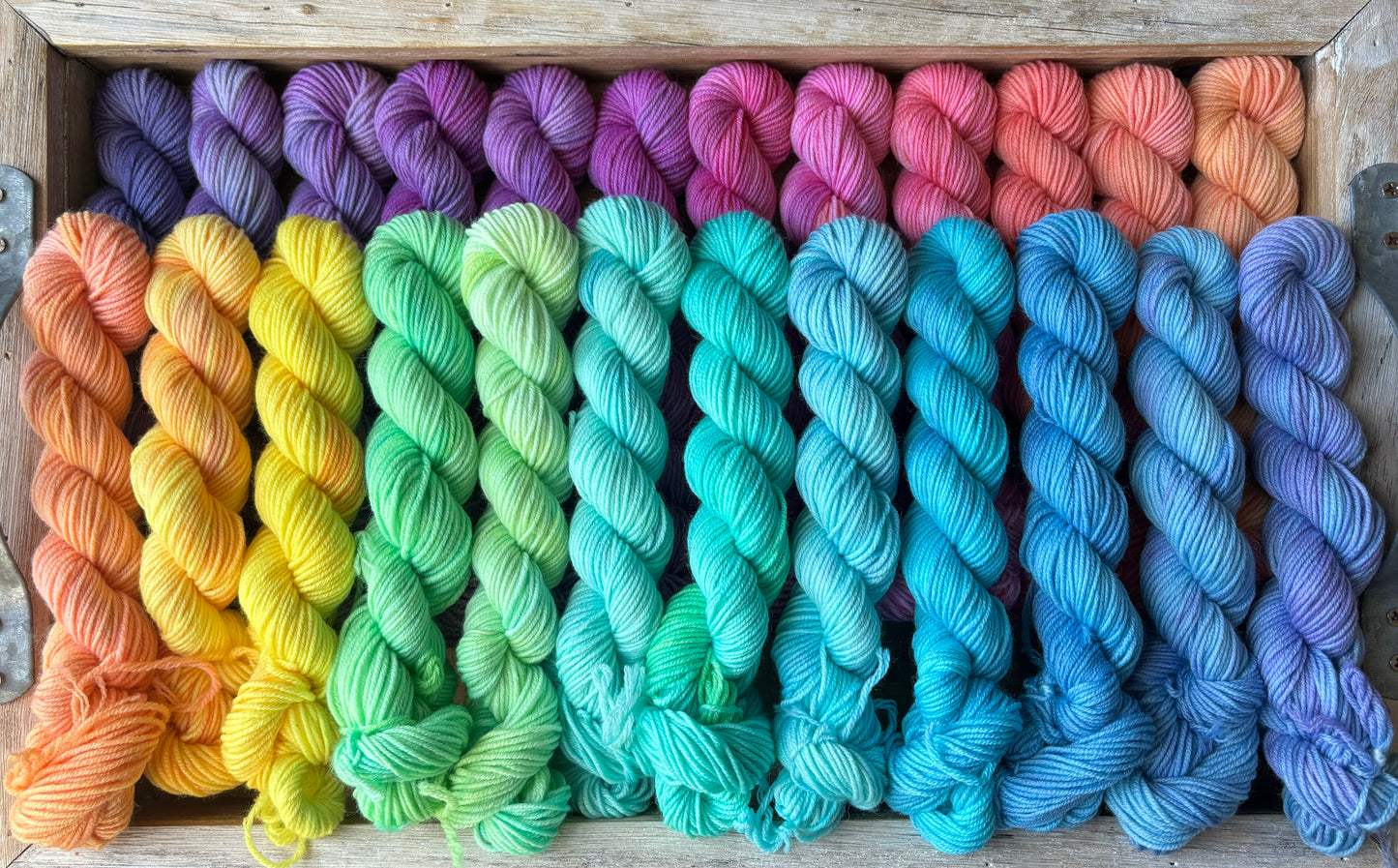 24 Skein Mini Yarn Fade - Squishy Sock Base